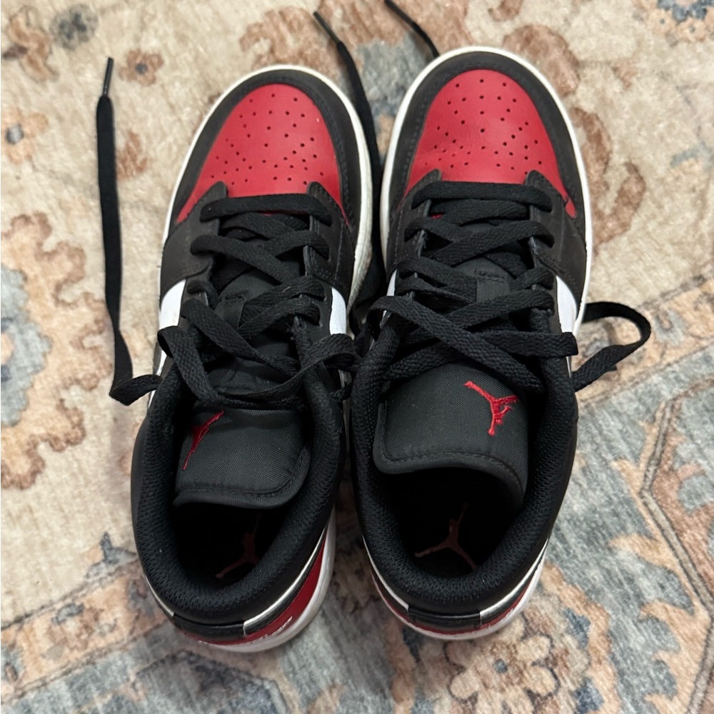 Kids Black and Red Air Jordan Sneakers